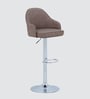 Muar Leatherette Bar Stool in Brown Colour
