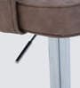 Muar Leatherette Bar Stool in Brown Colour