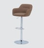 Trento Leatherette Bar Stool in Brown Color