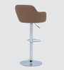 Trento Leatherette Bar Stool in Brown Color