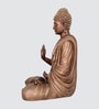 Blessing Buddha Polyresin Gold Hue Hand Crafted