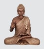 Blessing Buddha Polyresin Gold Hue Hand Crafted