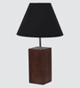 Boston American Wooden Table Lamp  Wood & Steel  Rustic Design