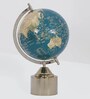 Decorative World Globe  Gold & Sea Green  Polyethylene & Metal