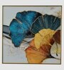 Gingko Leaves Wall Frame  Multicolor  Gingko Leaves Design  MDF