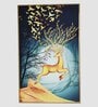 Luxury Golden Deer Wall Frame  MDF  PS Outer Frame  Crystal Accents