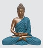 Meditative Buddha  Polyresin  Ocean Blue  Water Resistant