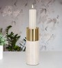 Modern Marble Candle Holder Large Designed to Hold a Pillar Candle