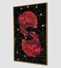 Scarlet Fish Wall Frame  MDF  PS Outer Frame  Crystal Accents