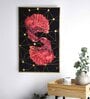 Scarlet Fish Wall Frame  MDF  PS Outer Frame  Crystal Accents