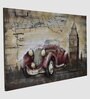Vintage Ride Wall Frame  Wood  Multicolor  Wall Mounted