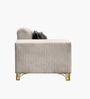 RoyalPlush Fabric Three Seater Sofa in Beige Colour
