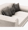 RoyalPlush Fabric Two Seater Sofa in Beige Colour