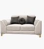 RoyalPlush Fabric Two Seater Sofa in Beige Colour