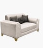 RoyalPlush Fabric Two Seater Sofa in Beige Colour