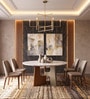 Royce 6 Seater MarbleTop Dining Table