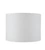 Roz Handcrafted Chancoal Wooden Floor Lamp with Fabric Loose Weave Texture Lampshade in Off White Color