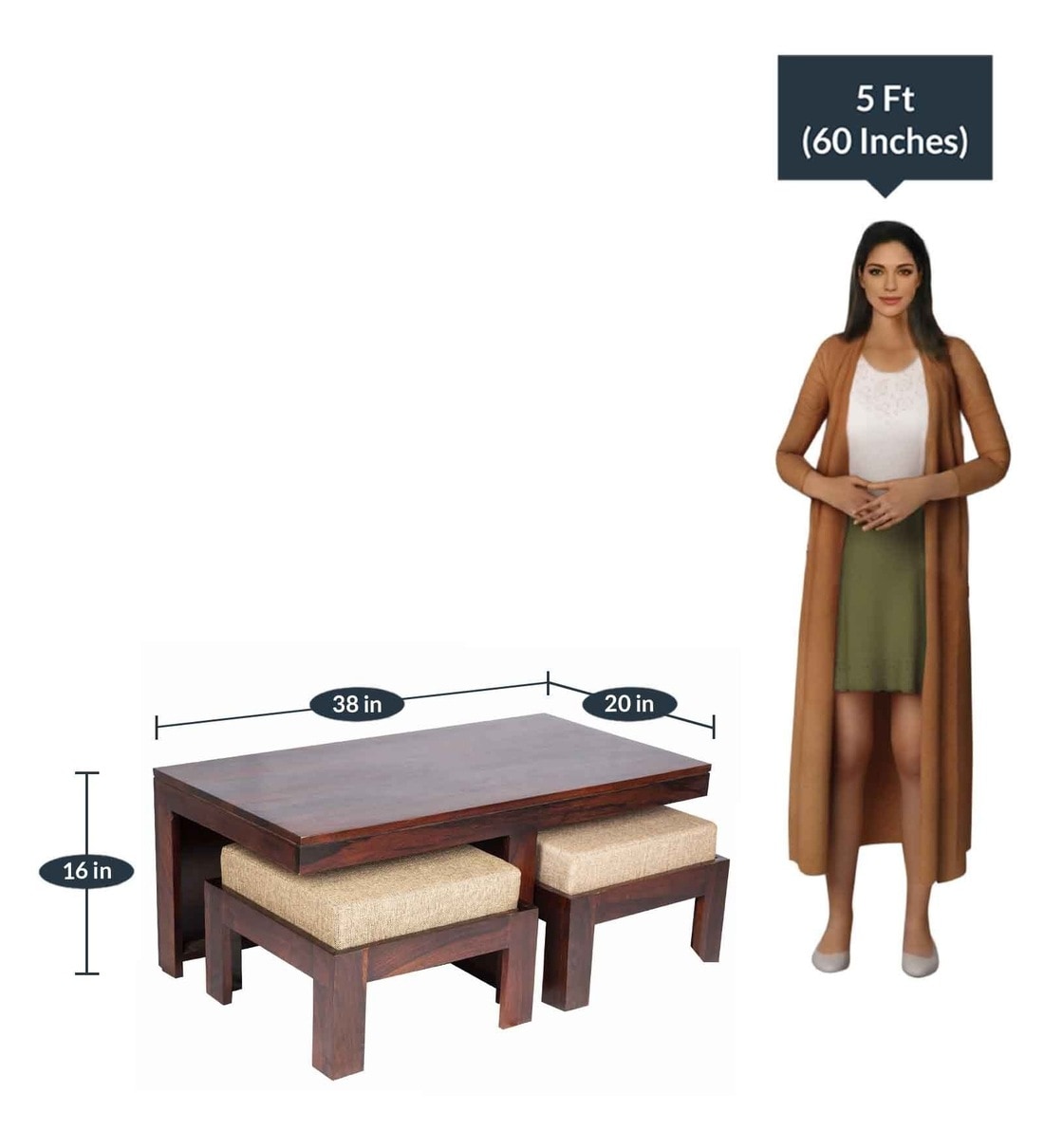 Briajah Sled 2 Nesting Coffee Table 17 Stories Table Base Color: Black, Top Design: Wood Color, Table Top Color: Walnut