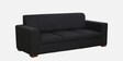 Siera Fabric 3 Seater Sofa in Black Colour