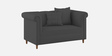 Rubi Velvet 2 Seater Sofa in Davy Grey Colour