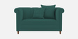 Rubi Velvet 2 Seater Sofa in Pine Green Colour