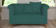 Rubi Velvet 2 Seater Sofa in Pine Green Colour