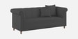 Rubi Velvet 3 Seater Sofa in Davy Grey Colour