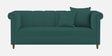 Rubi Velvet 3 Seater Sofa in Pine Green Colour