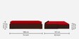 Rubik Pull-Out Sofa Cum Bed in Red Finish