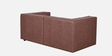 Rubix Leather 2 Seater Sofa in Brown Colour