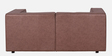 Rubix Leather 2 Seater Sofa in Brown Colour