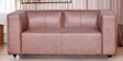 Rubix Leather 2 Seater Sofa in Brown Colour