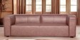 Rubix Leather 3 Seater Sofa in Brown Colour