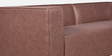 Rubix Leather 3 Seater Sofa in Brown Colour