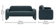 Ruby 2 Seater Sofa In Moonlight Velvet Fabric Ruby 2 Seater Sofa In Moonlight Velvet Fabric