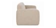 Ruby 3 Seater Sofa In Natural Velvet Fabric