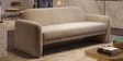 Ruby 3 Seater Sofa In Natural Velvet Fabric