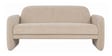 Ruby 3 Seater Sofa In Natural Velvet Fabric