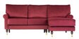 Ruse X Odyssey Velvet LHS Sectional Sofas in Red Colour