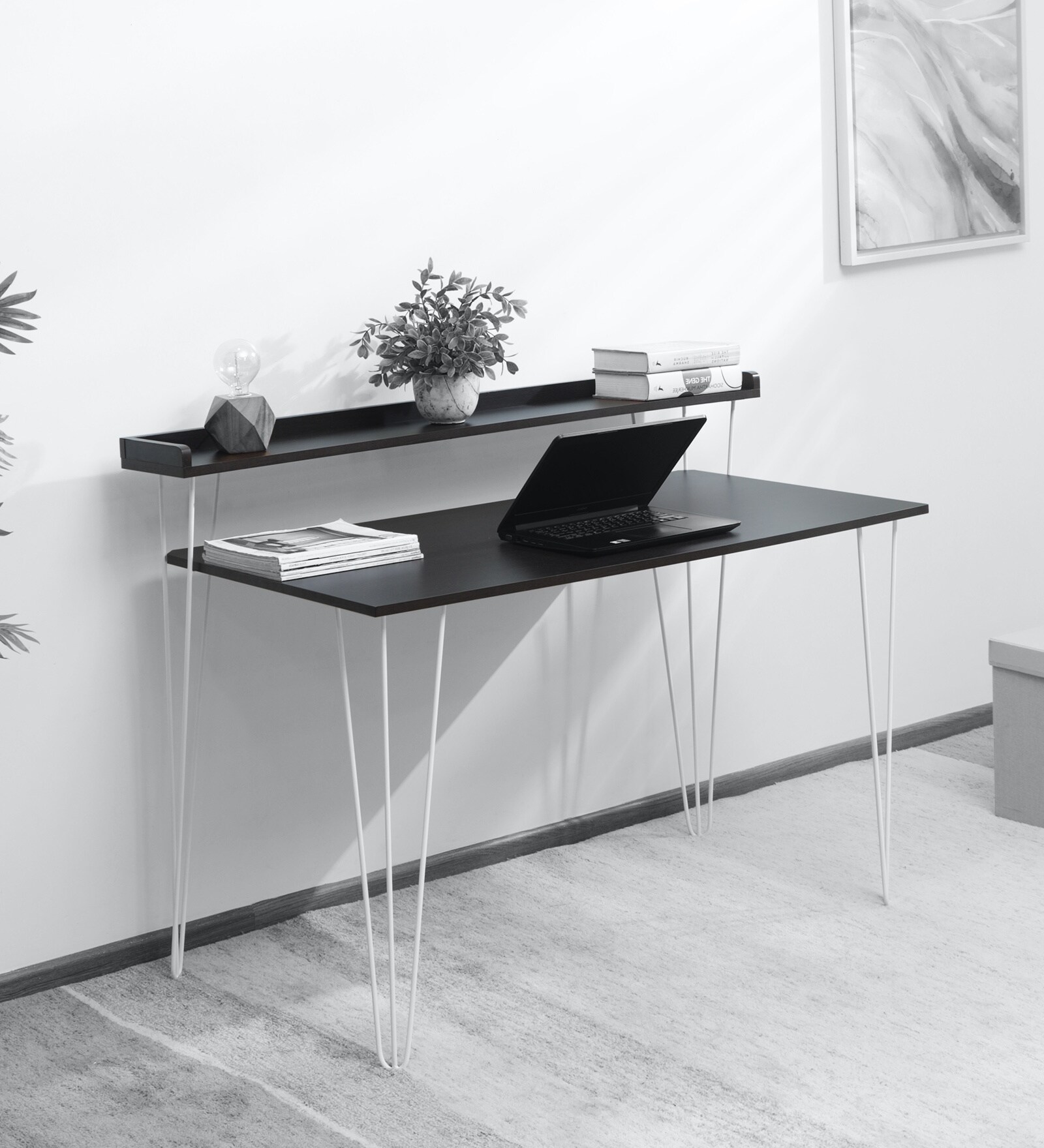 Ruben Writing Table in Arizona Walnut Colour