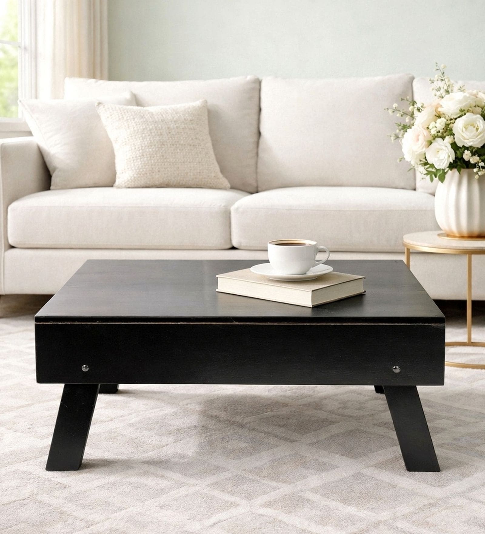 Rubi Coffee Table in Dark Walnut Finish Rubi Coffee Table in Dark Walnut Finish