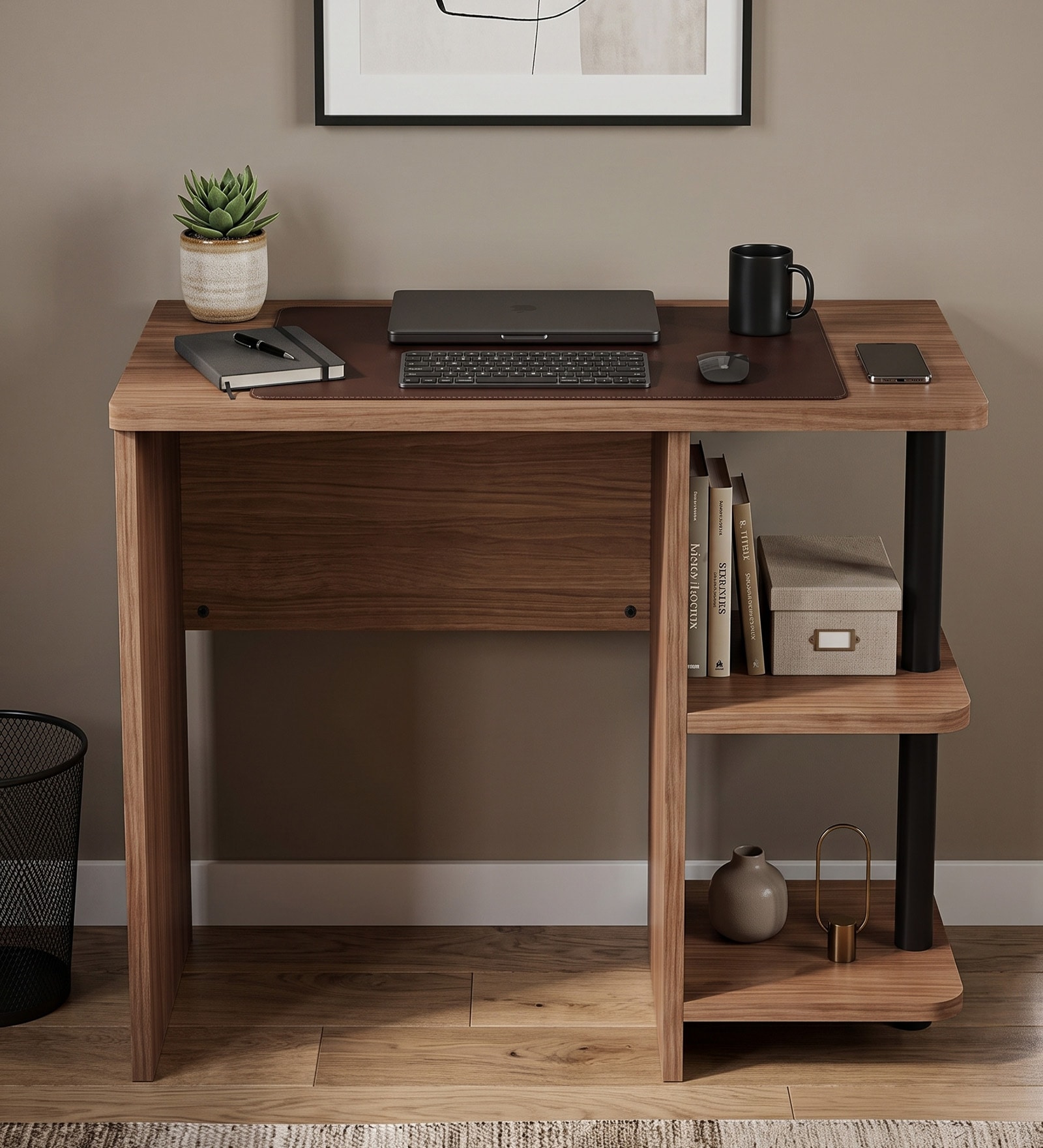 Ruma Study Table In Cherry Pine Finish Ruma Study Table In Cherry Pine Finish
