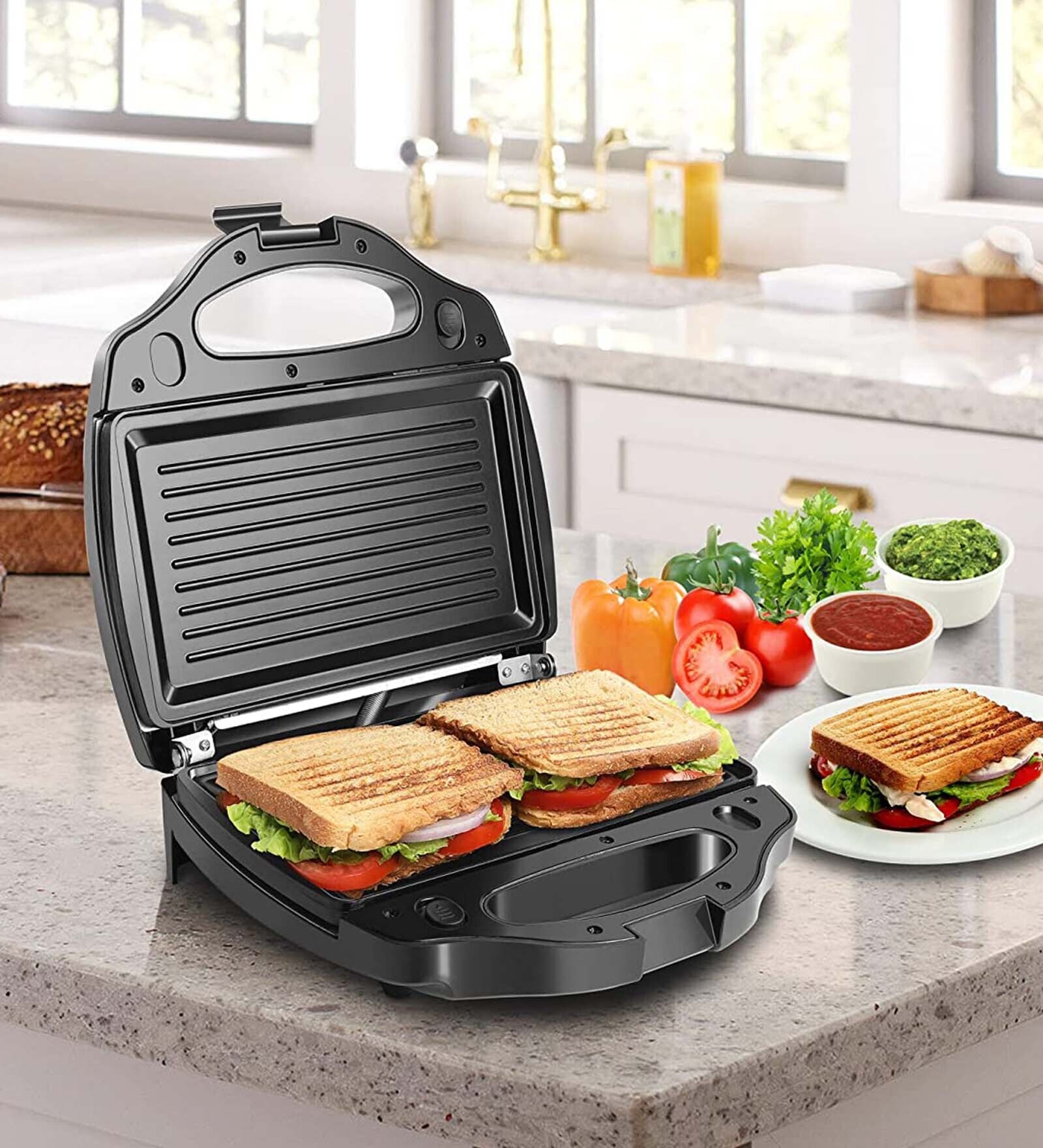 Russell Hobbs RST750M2S Non Stick 750W 2 in 1 Sandwich Maker with detachable Multi Plates