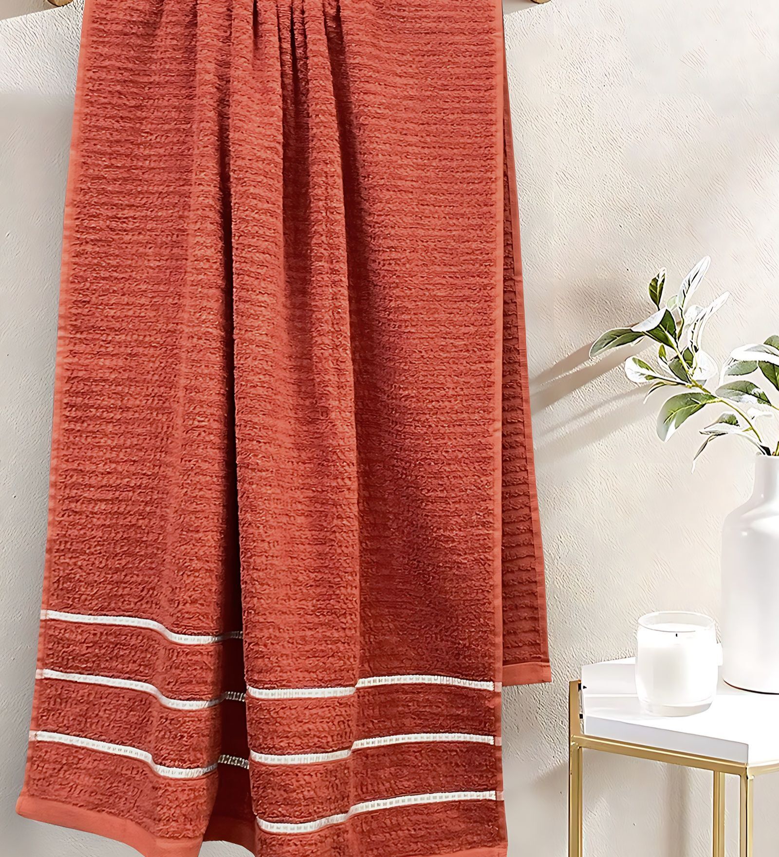 Mint Tea Rust 100% Cotton 480 GSM Bath Towel