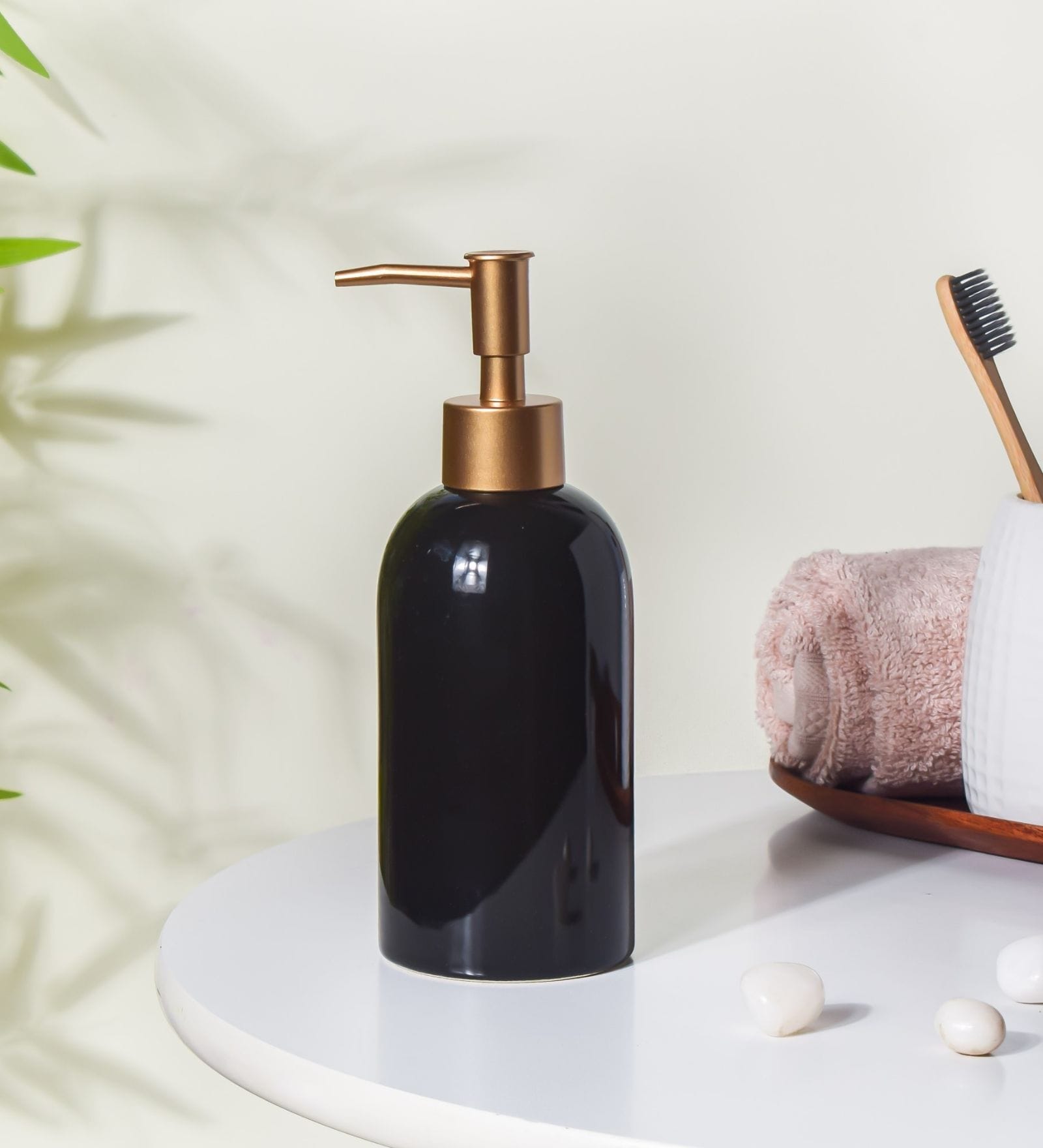 Buy Rust Proof Ceramic Black Liquid Soap Dispenser at 22 OFF by