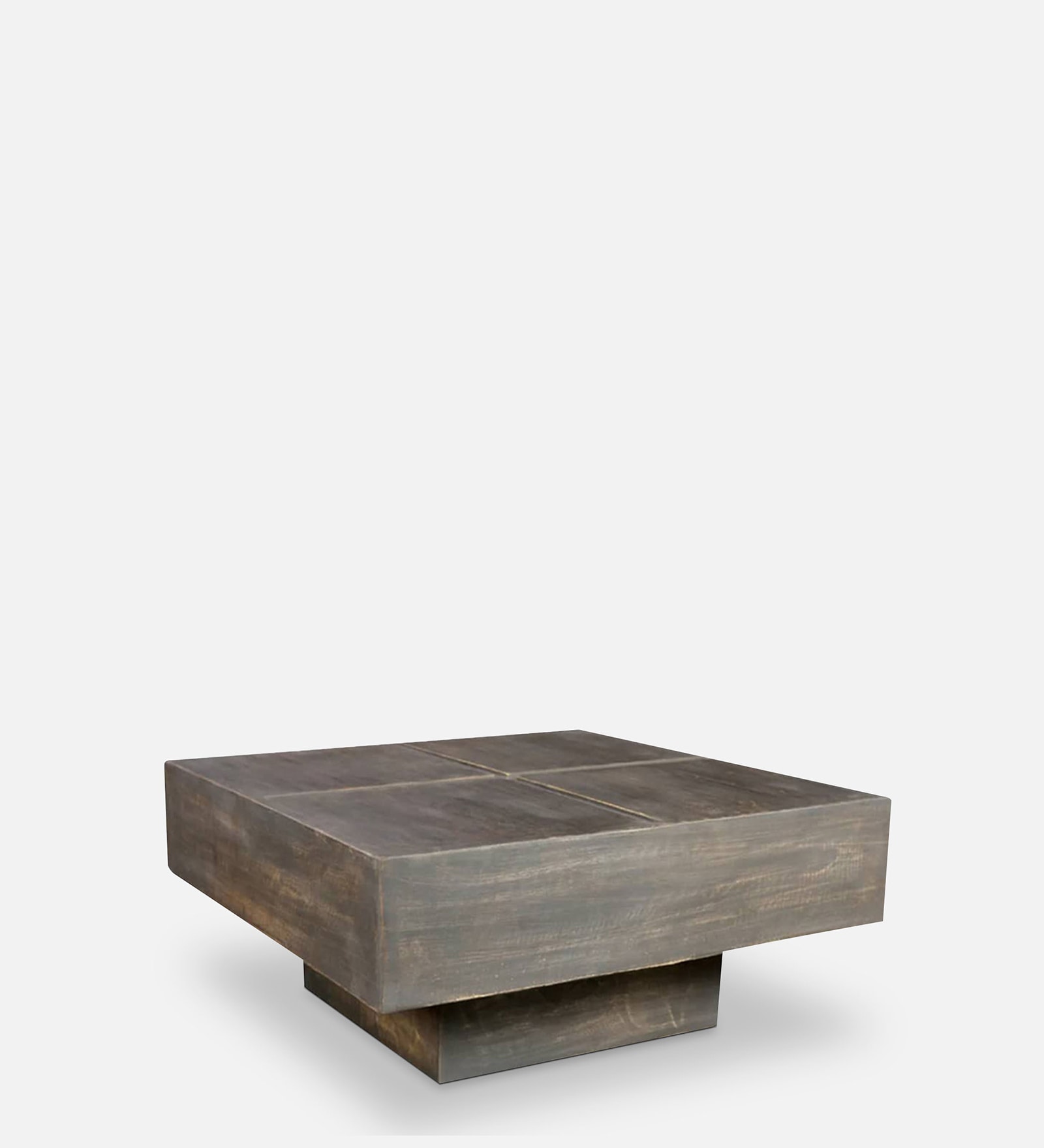 Buy Rustic Coffee Table In Antique Brown Finish at 100 OFF by