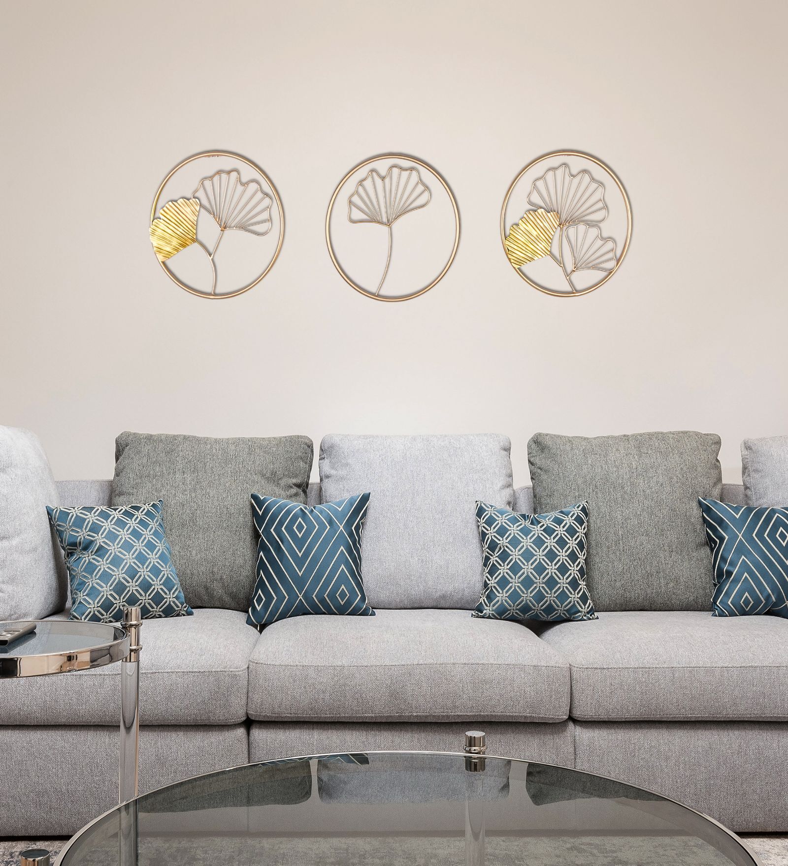 Rustic Gold Iron Wall Art