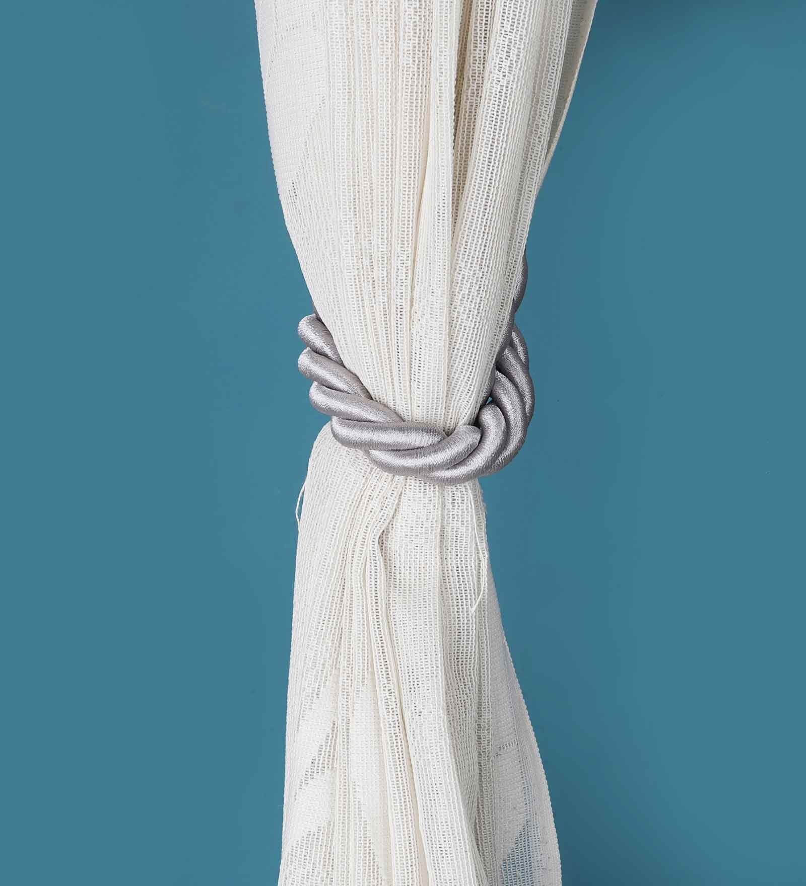 Rustic Grey Tassel Tie-Back