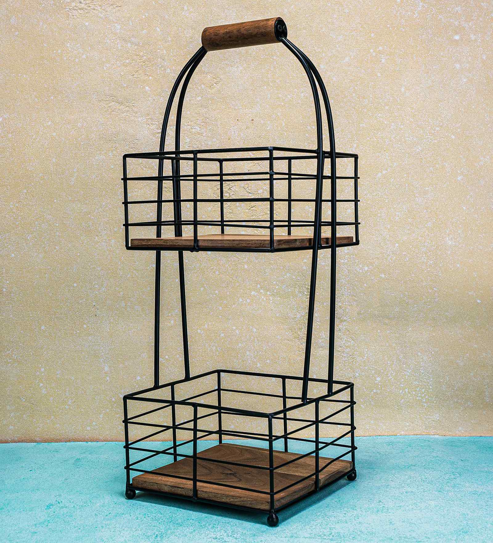 Rustic Grid Multipurpose Storage Basket