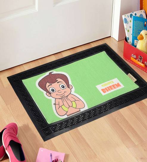 Buy Chotta Bheem Rubber 2 X 1 Feet Anti Skid Kids Floor Mat By